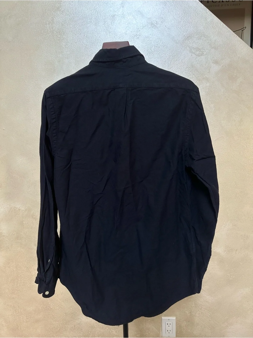 Polo by Ralph Lauren Navy Button-Down Shirt with Red Pony size small
